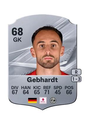 Gebhardt - 68 - Rare EA FC 27 card