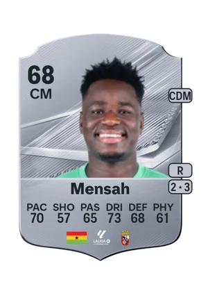 Mensah - 68 - Rare EA FC 27 card