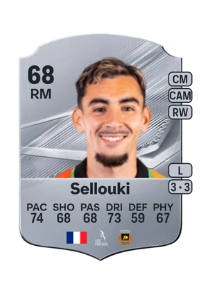 Sellouki - 68 - Rare EA FC 27 card