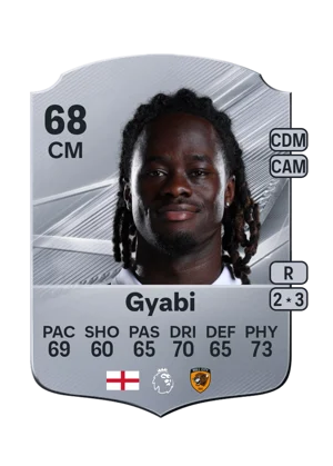 Gyabi - 68 - Rare EA FC 27 card