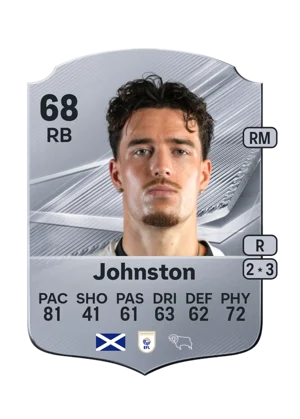 Johnston - 68 - Rare EA FC 27 card