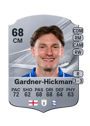 Gardner-Hickman - 68 - Rare EA FC 27 card