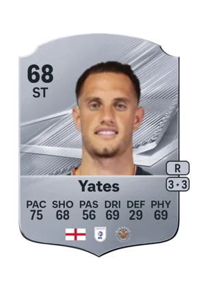 Yates - 68 - Rare EA FC 27 card