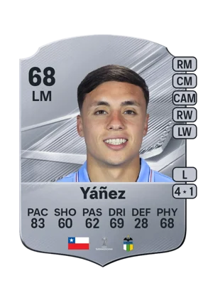 Yáñez - 68 - Rare EA FC 27 card