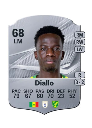 Diallo - 68 - Rare EA FC 27 card