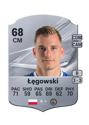 Łęgowski - 68 - Rare EA FC 27 card