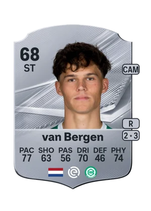van Bergen - 68 - Rare EA FC 27 card
