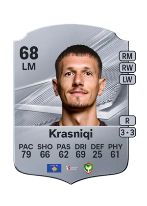 Krasniqi - 68 - Rare EA FC 27 card