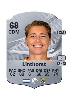 Linthorst - 68 - Rare EA FC 27 card