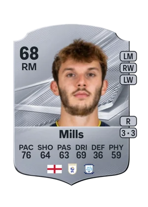 Mills - 68 - Rare EA FC 27 card