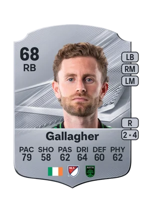 Gallagher - 68 - Rare EA FC 27 card