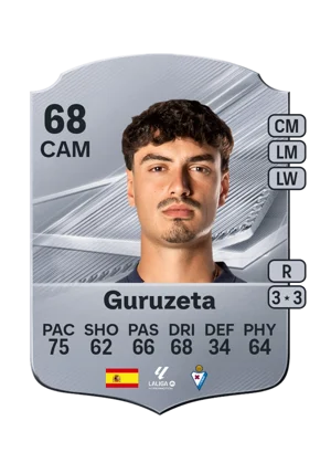 Guruzeta - 68 - Rare EA FC 27 card
