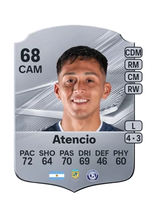 Atencio - 68 - Rare EA FC 27 card