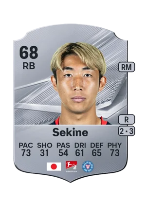 Sekine - 68 - Rare EA FC 27 card