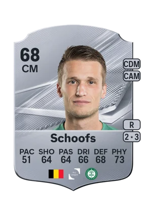 Schoofs - 68 - Rare EA FC 27 card