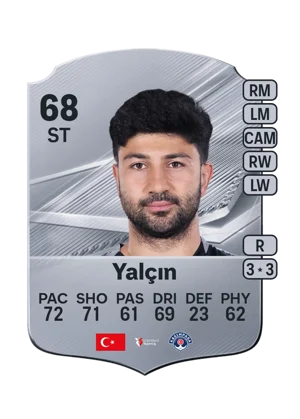 Yalçın - 68 - Rare EA FC 27 card