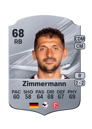 Zimmermann - 68 - Rare EA FC 27 card