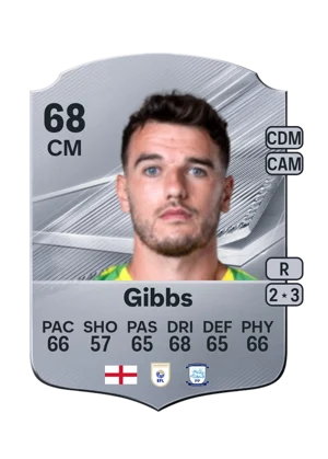 Gibbs - 68 - Rare EA FC 27 card
