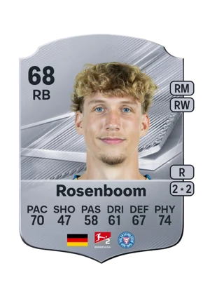 Rosenboom - 68 - Rare EA FC 27 card