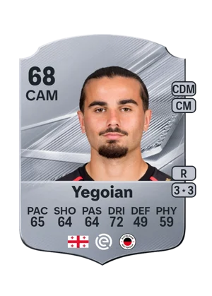 Yegoian - 68 - Rare EA FC 27 card