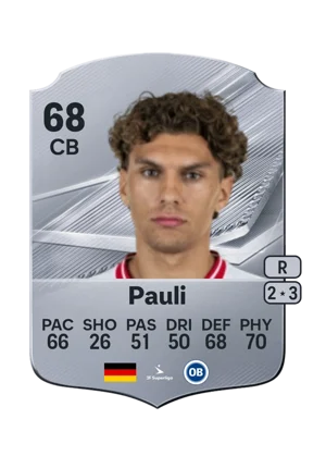 Pauli - 68 - Rare EA FC 27 card