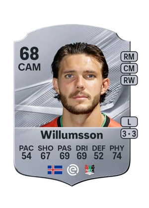 Willumsson - 68 - Rare EA FC 27 card