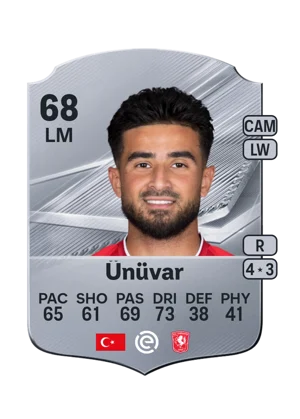 Ünüvar - 68 - Rare EA FC 27 card