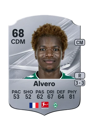 Alvero - 68 - Rare EA FC 27 card