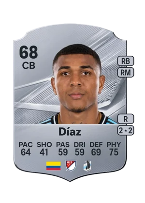 Díaz - 68 - Rare EA FC 27 card