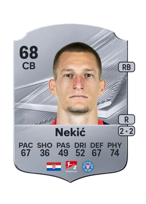 Nekić - 68 - Rare EA FC 27 card