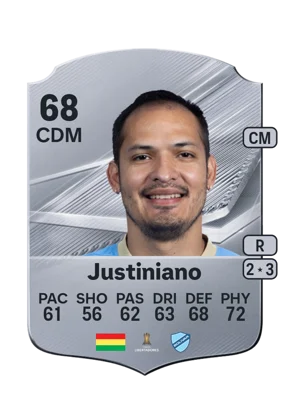 Justiniano - 68 - Rare EA FC 27 card