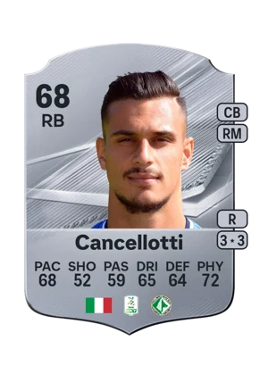Cancellotti - 68 - Rare EA FC 27 card