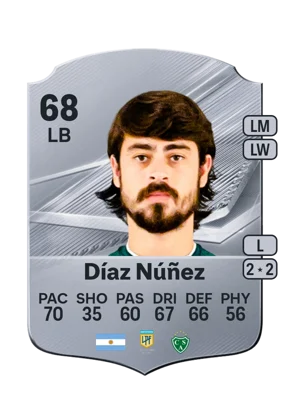 Díaz Núñez - 68 - Rare EA FC 27 card