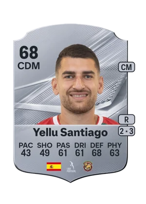 Yellu Santiago - 68 - Rare EA FC 27 card