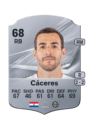Cáceres - 68 - Rare EA FC 27 card