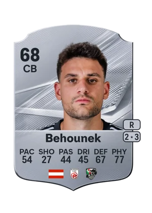 Behounek - 68 - Rare EA FC 27 card