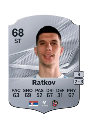 Ratkov - 68 - Rare EA FC 27 card