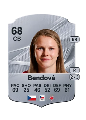 Bendová - 68 - Rare EA FC 27 card