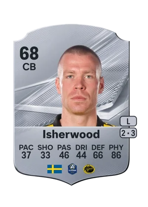 Isherwood - 68 - Rare EA FC 27 card