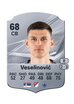 Veselinović - 68 - Rare EA FC 27 card