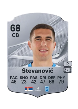 Stevanović - 68 - Rare EA FC 27 card