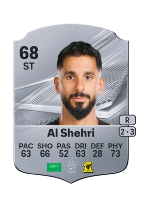 Al Shehri - 68 - Rare EA FC 27 card