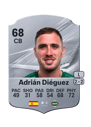Adrián Diéguez - 68 - Rare EA FC 27 card