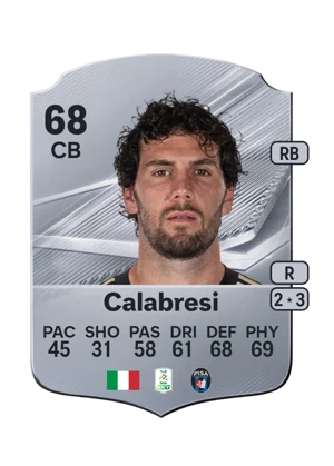 Calabresi - 68 - Rare EA FC 27 card