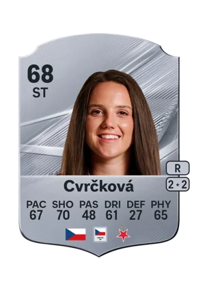 Cvrčková - 68 - Rare EA FC 27 card