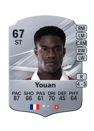 Youan - 67 - Rare EA FC 27 card