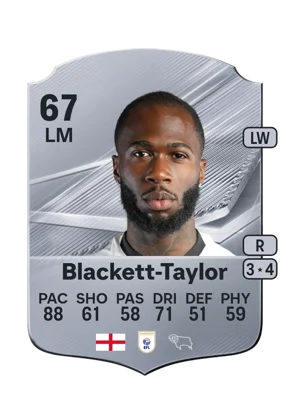 Blackett-Taylor - 67 - Rare EA FC 27 card