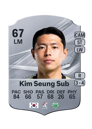 Kim Seung Sub - 67 - Rare EA FC 27 card