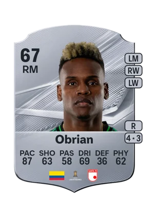 Obrian - 67 - Rare EA FC 27 card