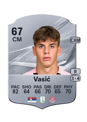 Vasić - 67 - Rare EA FC 27 card